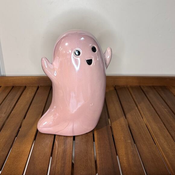 Halloween Ceramic Light Pink Ghost Table Spooky Halloween Home Decor New - Picture 8 of 10